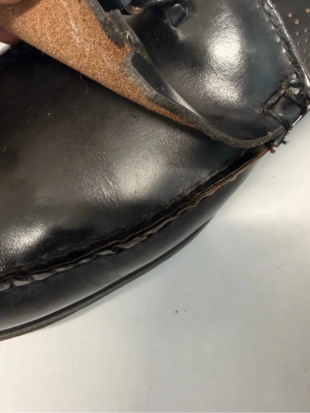 Vintage G.H. Bass Weejuns Logan Penny Loafers Made in USA 9.5 EEE Extra Wide Blk